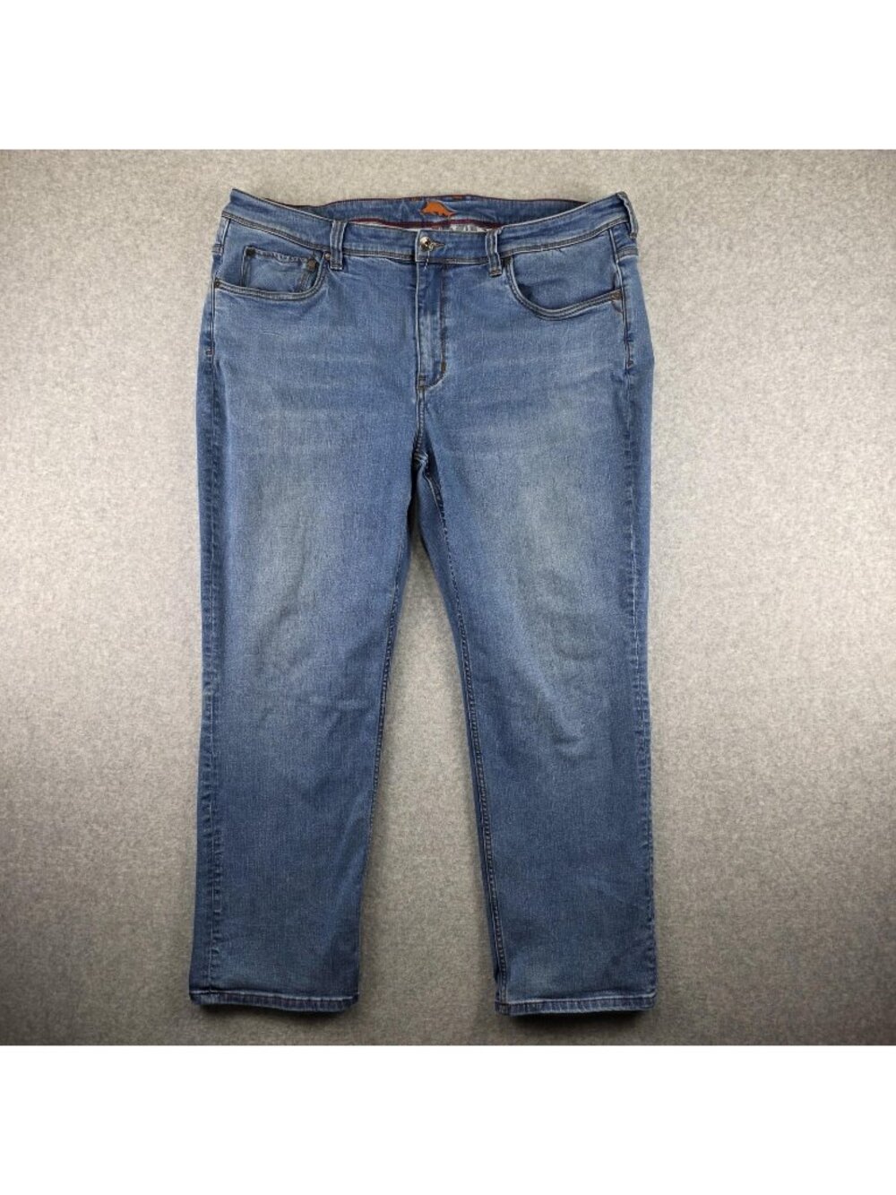 Tommy Bahama Jeans Mens 42x30 Straight Light Wash Denim Stretch Embroidered